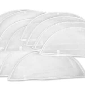 Set 12 Lillian Vernon Frosted Vinyl Coat, Suit Shirt & Dress Shoulder Covers